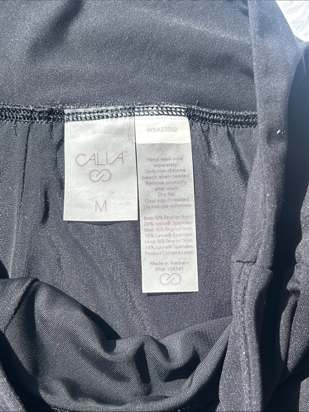 CALIA by Carrie Underwood Black Swim Bikini Bottoms with Ruching Size Medium - Picture 7 of 13